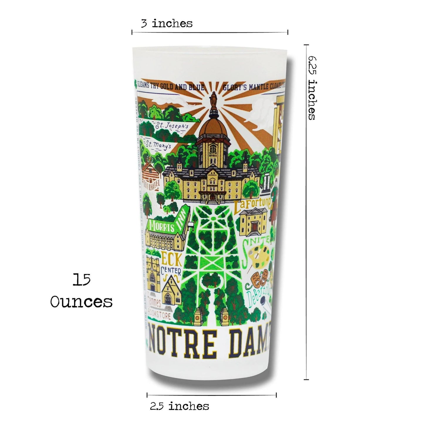 Notre Dame - Drinking Glass