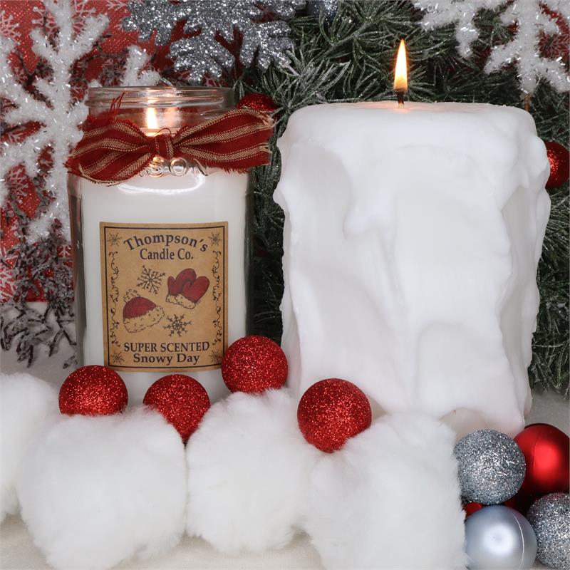 Snowy Day Small Mason Jar Candle