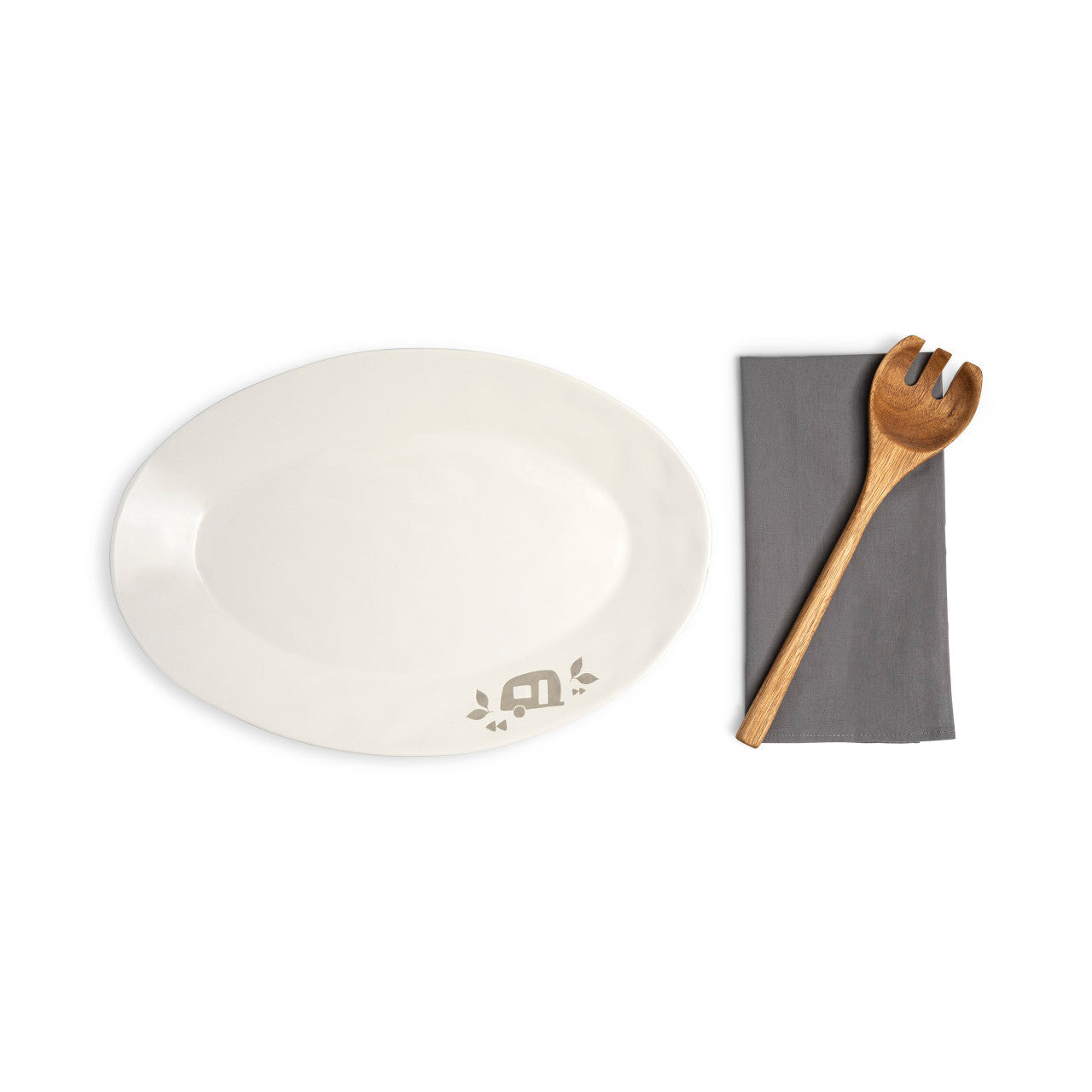 Lake Platter with Spoon & Napkin