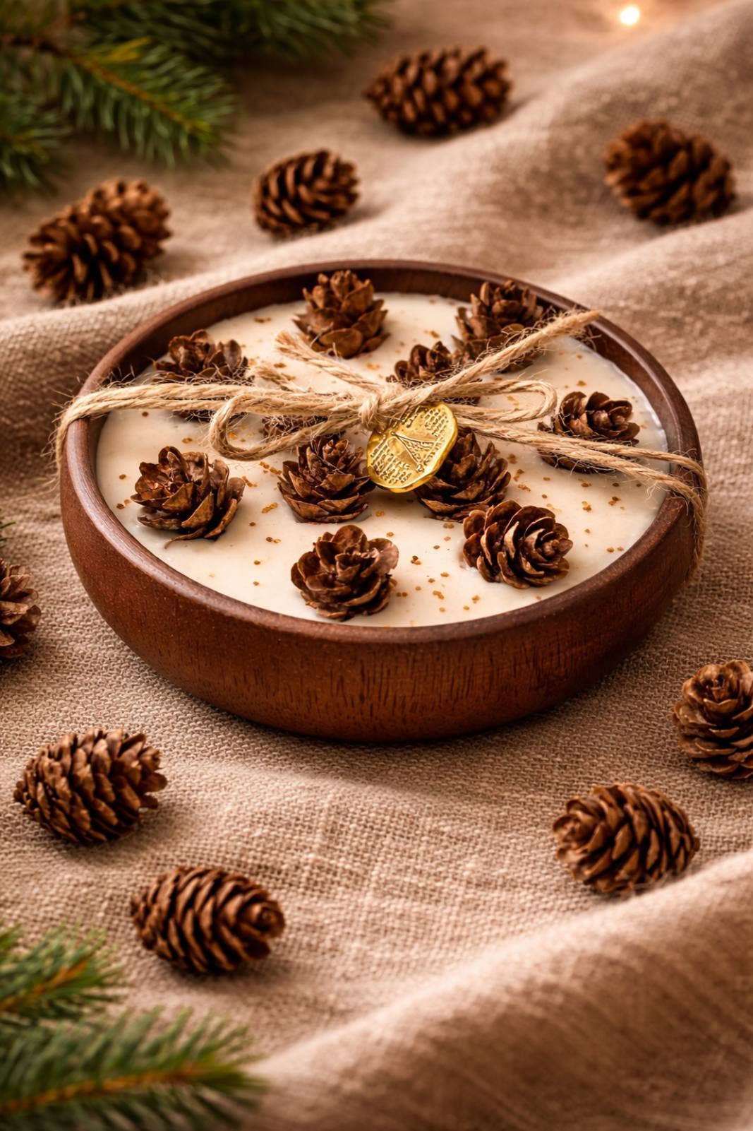 Woodland Pinecone Wood Wick Candle