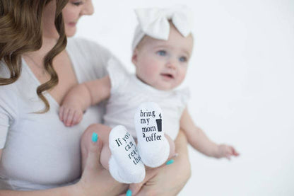 Baby Socks - If You Can Read This Bring My Mom a Coffee®
