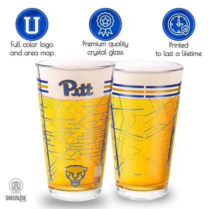 University of Pittsburgh Pint Glasses