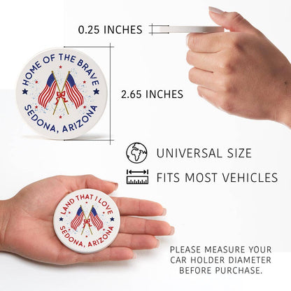 American Flag Car Coaster Set - Greensburg, Pennsylvania