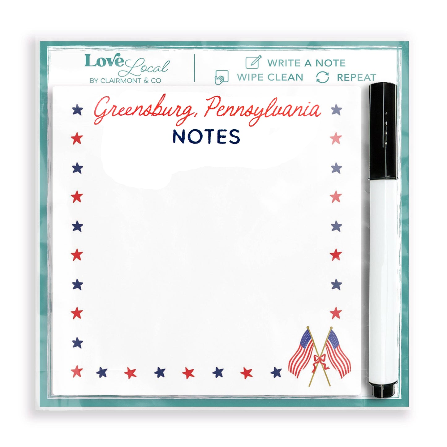 Dry Erase Note Tile - Greensburg Pennsylvania