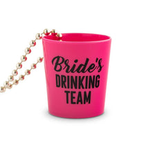 Load image into Gallery viewer, Beaded Shot Glass Necklace - Bride’s Drinking Crew