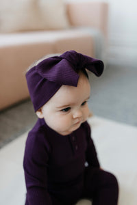 Organic Cotton Modal Headband - Fig