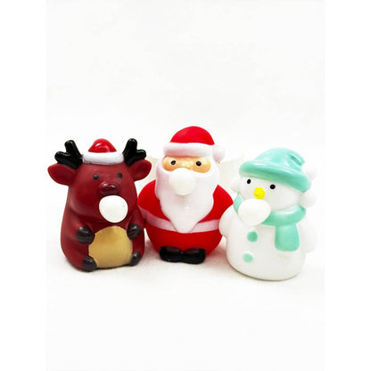 Blow Bubble Christmas Character Squishy