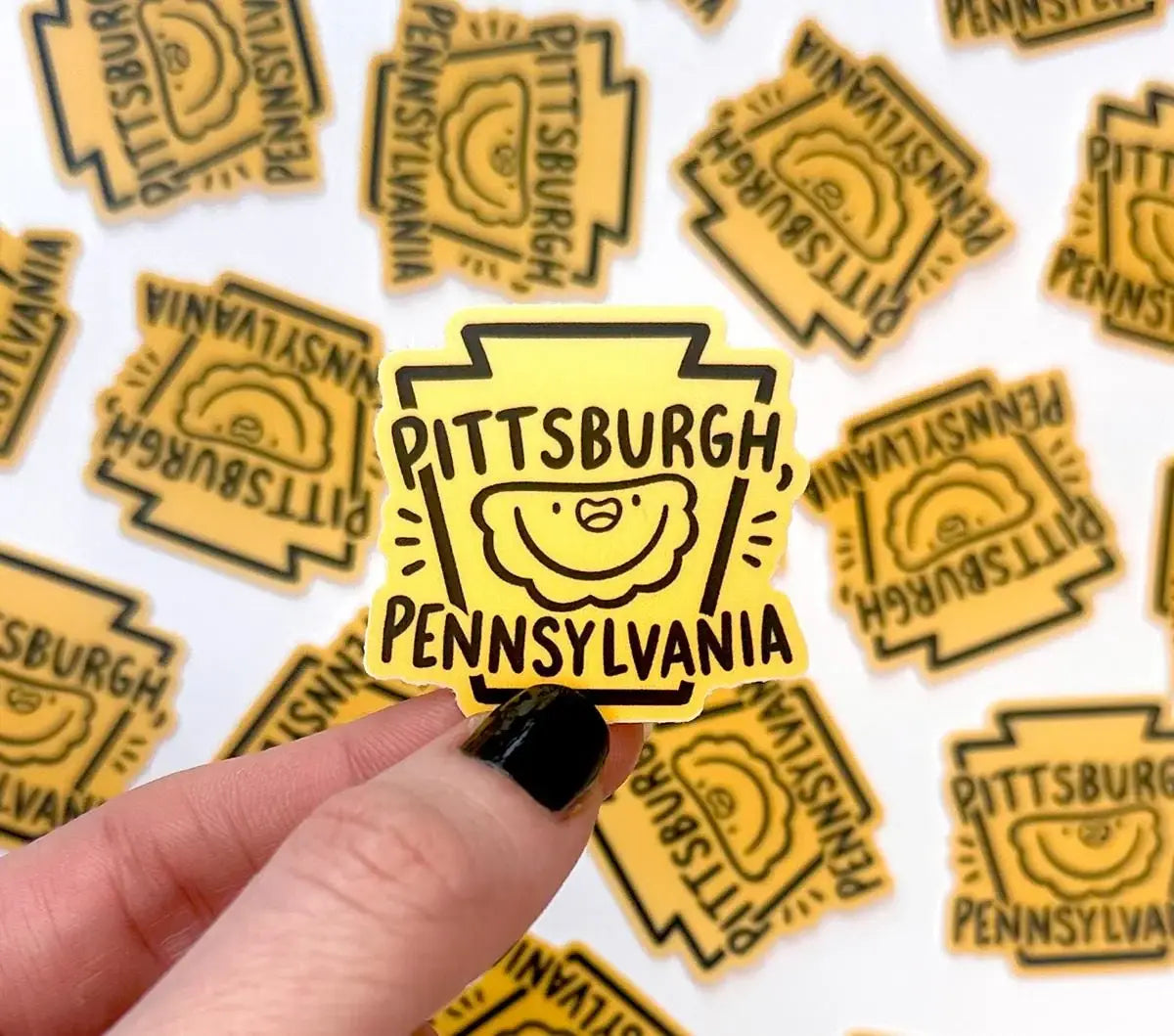 Pittsburgh Pierogi Keystone Mini Sticker 