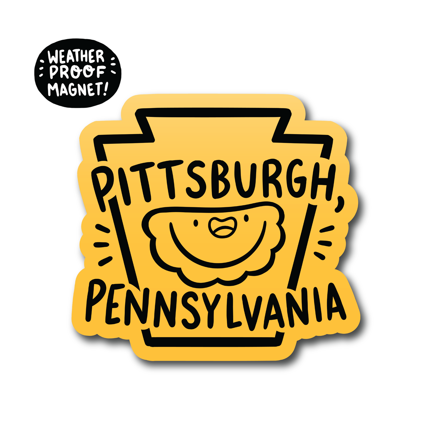 Pittsburgh Keystone Pierogi Magnet