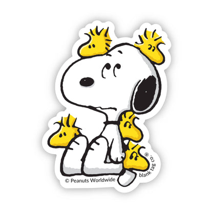 Peanuts® Waterproof Sticker - Overwhelmed Snoopy