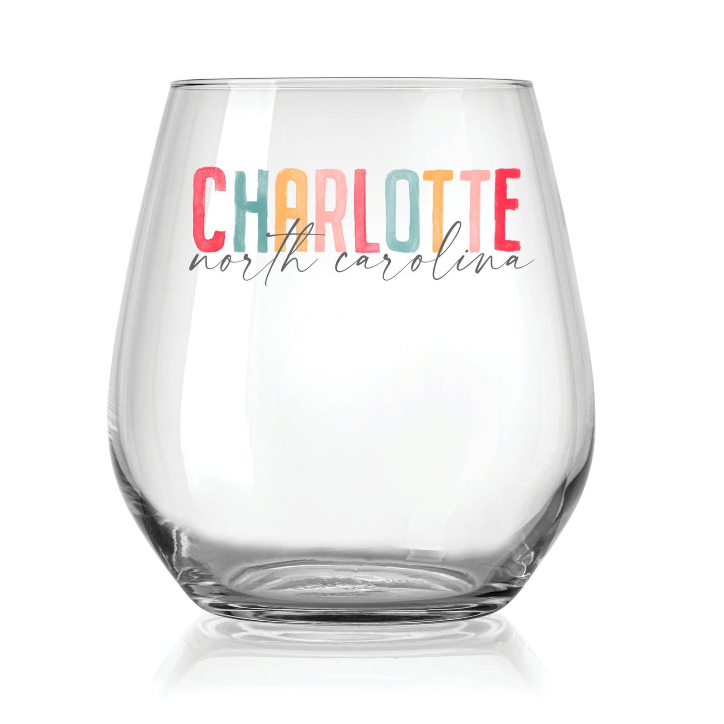 State & Town Stemless Wine Glass - Greensburg Pennsylvania