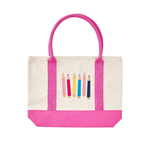 School Tote Bag - Pencils