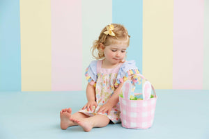 Canvas Easter Basket - Blue Bunny