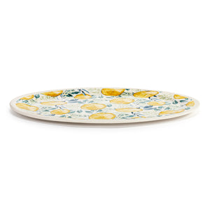 Oval Melamine Platter - Lemons