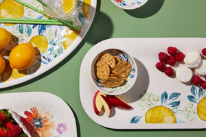 Oval Melamine Platter - Lemons