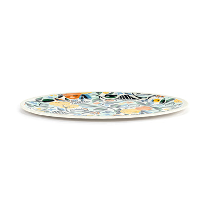 Citrus Blooms Melamine Oval Platter