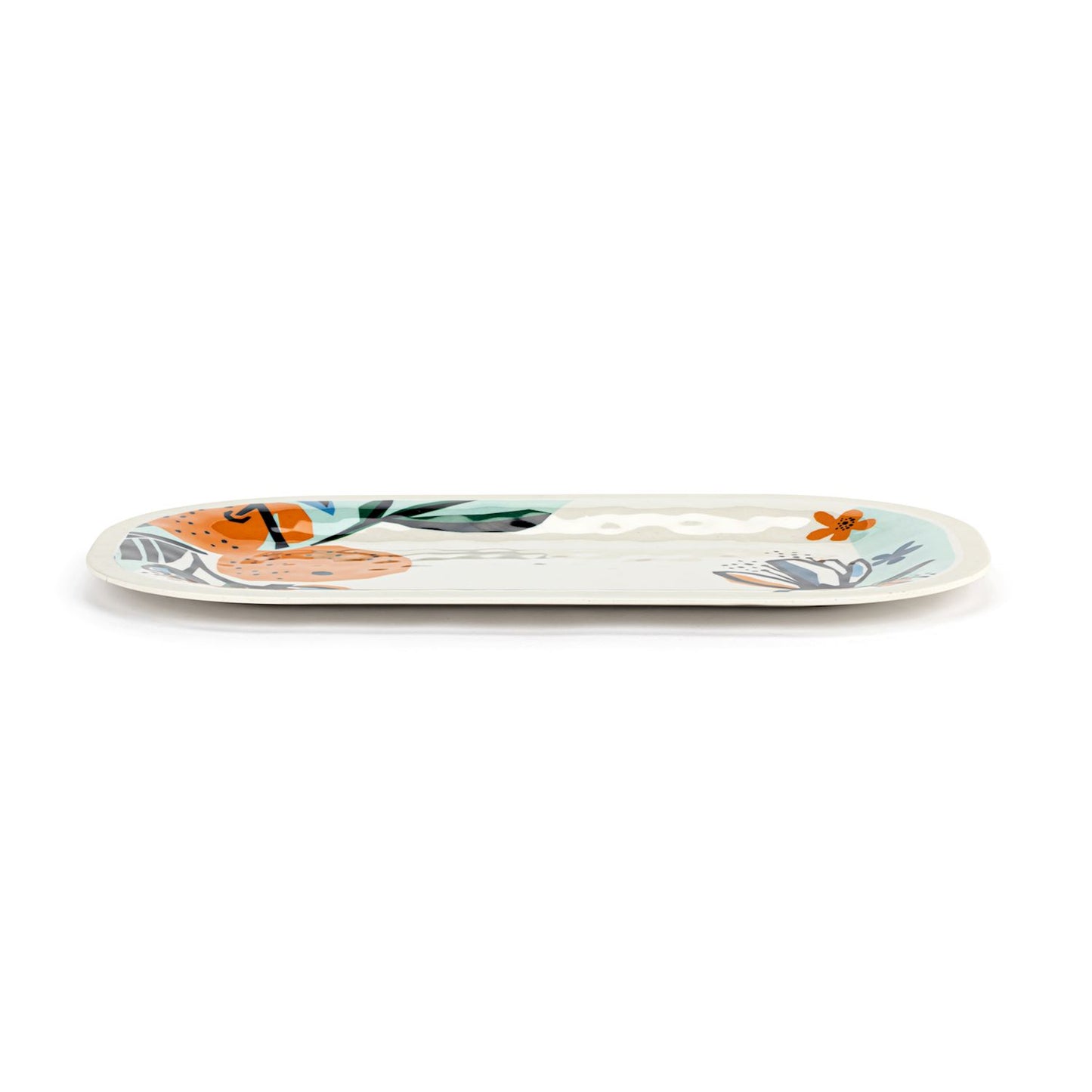 Citrus Blooms Melamine Rectangular Platter