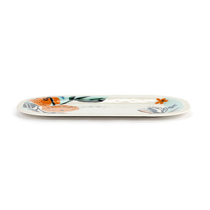 Citrus Blooms Melamine Rectangular Platter