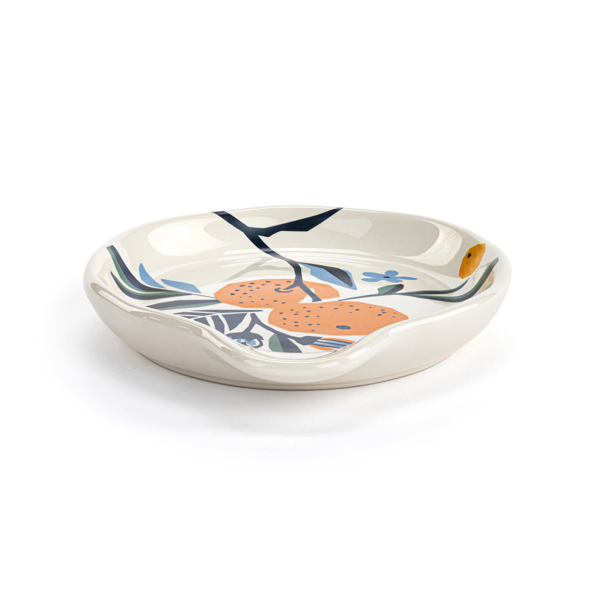 Citrus Blooms Ceramic Spoon Rest