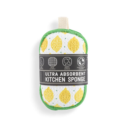Lemons Absorbent Reversible Sponges Set