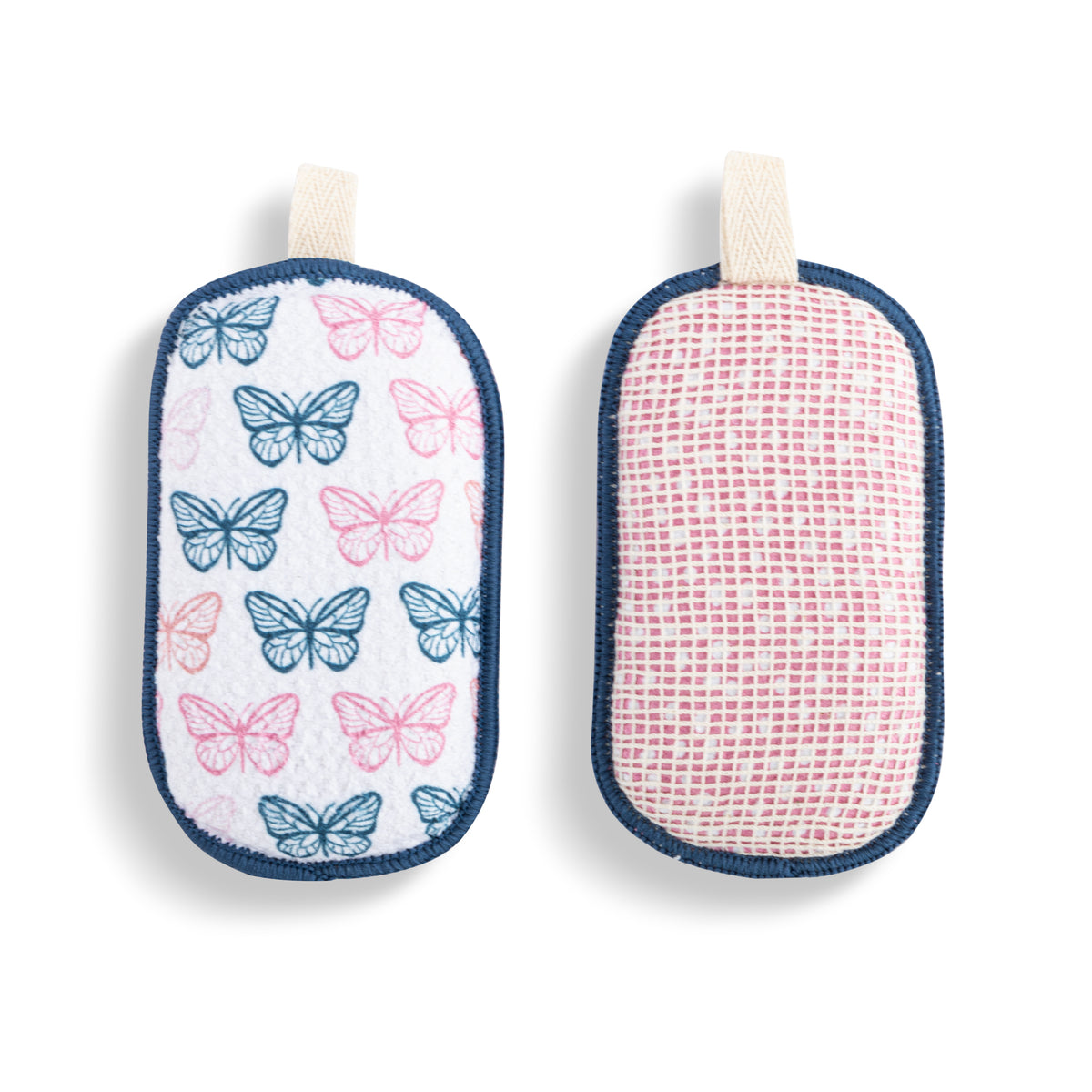 Butterflies Absorbent Reversible Sponges Set