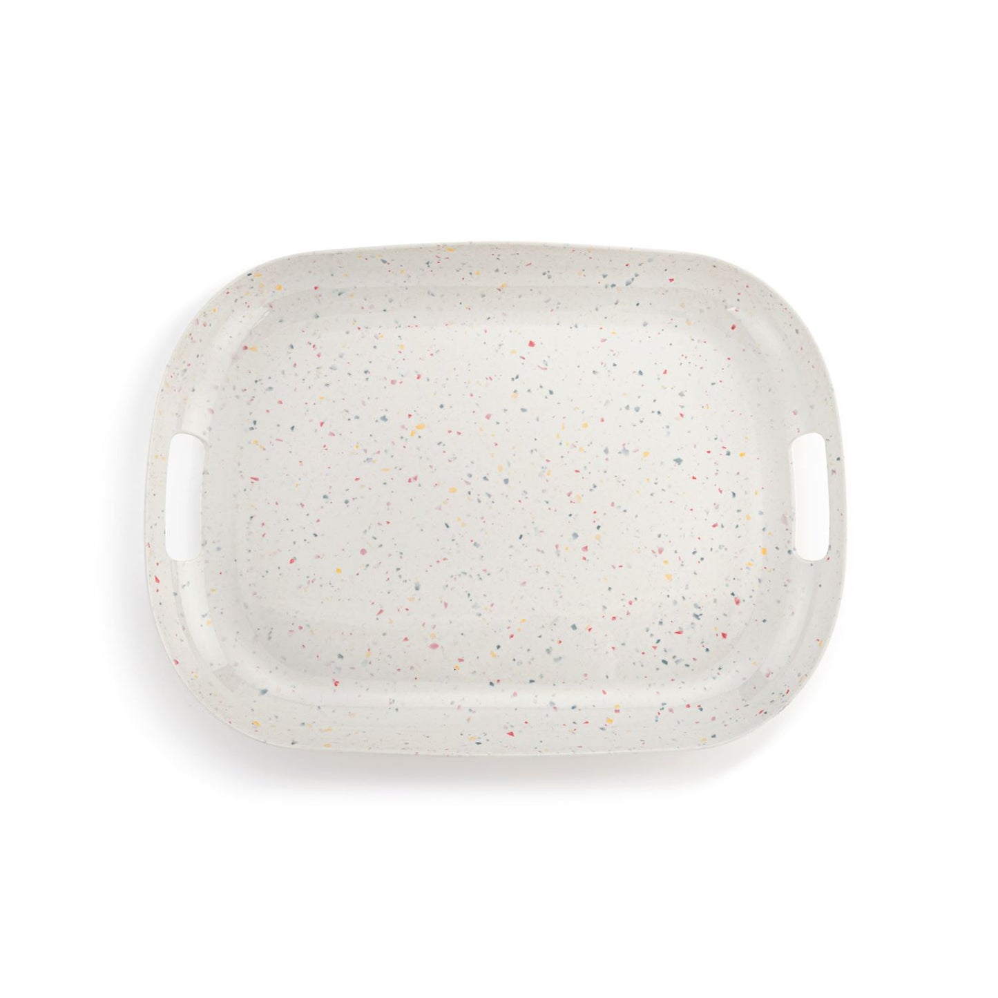 Confetti Melamine Tray with Handles