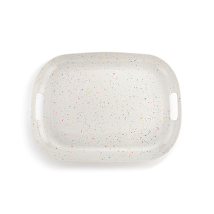 Confetti Melamine Tray with Handles