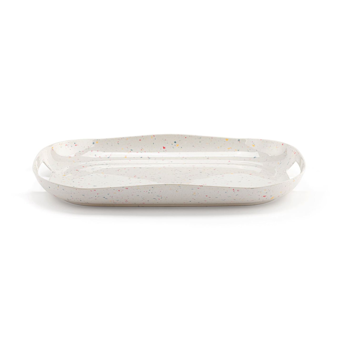 Confetti Melamine Tray with Handles