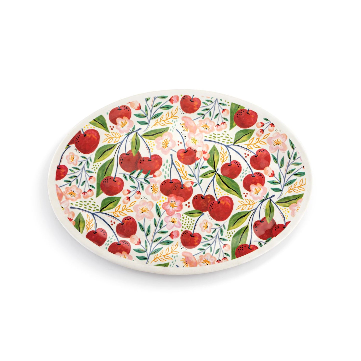 Cherry Bamboo Melamine Oval Platter