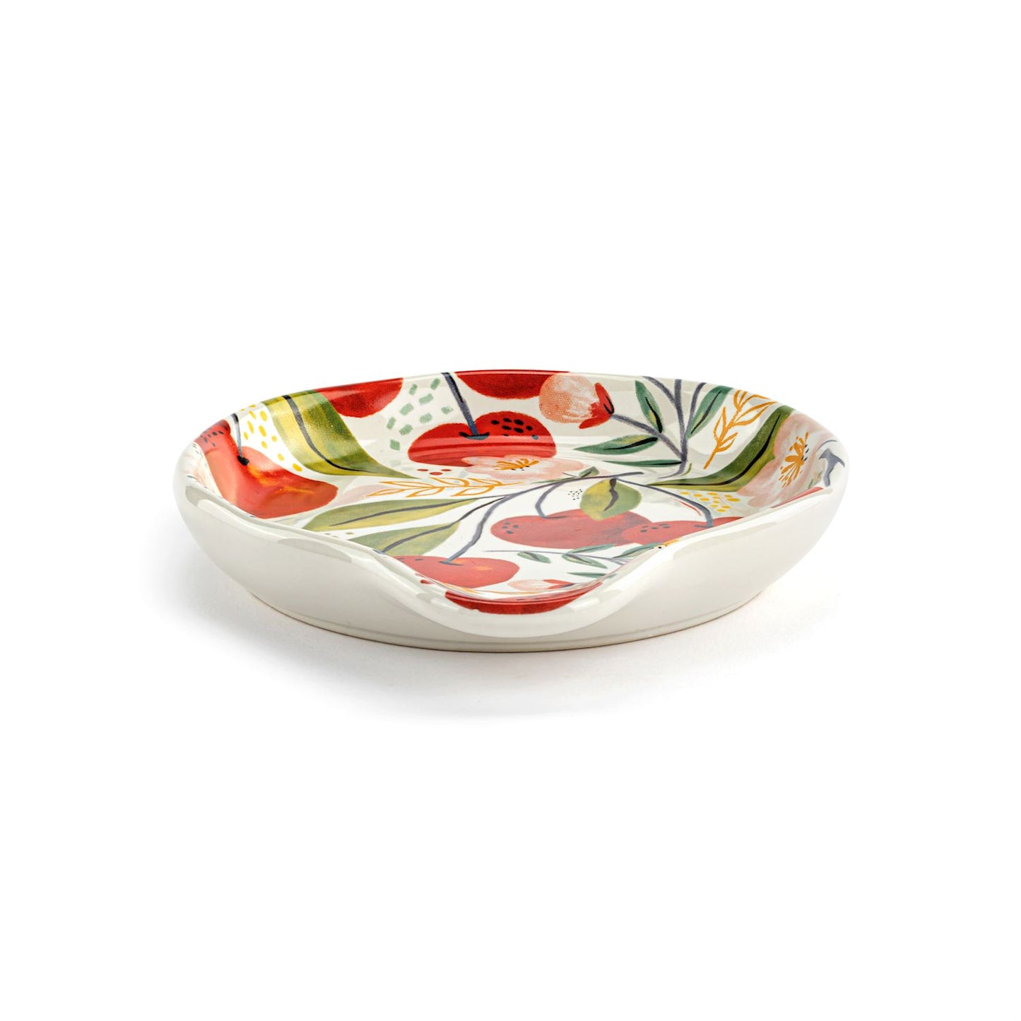 Cherry Ceramic Spoon Rest