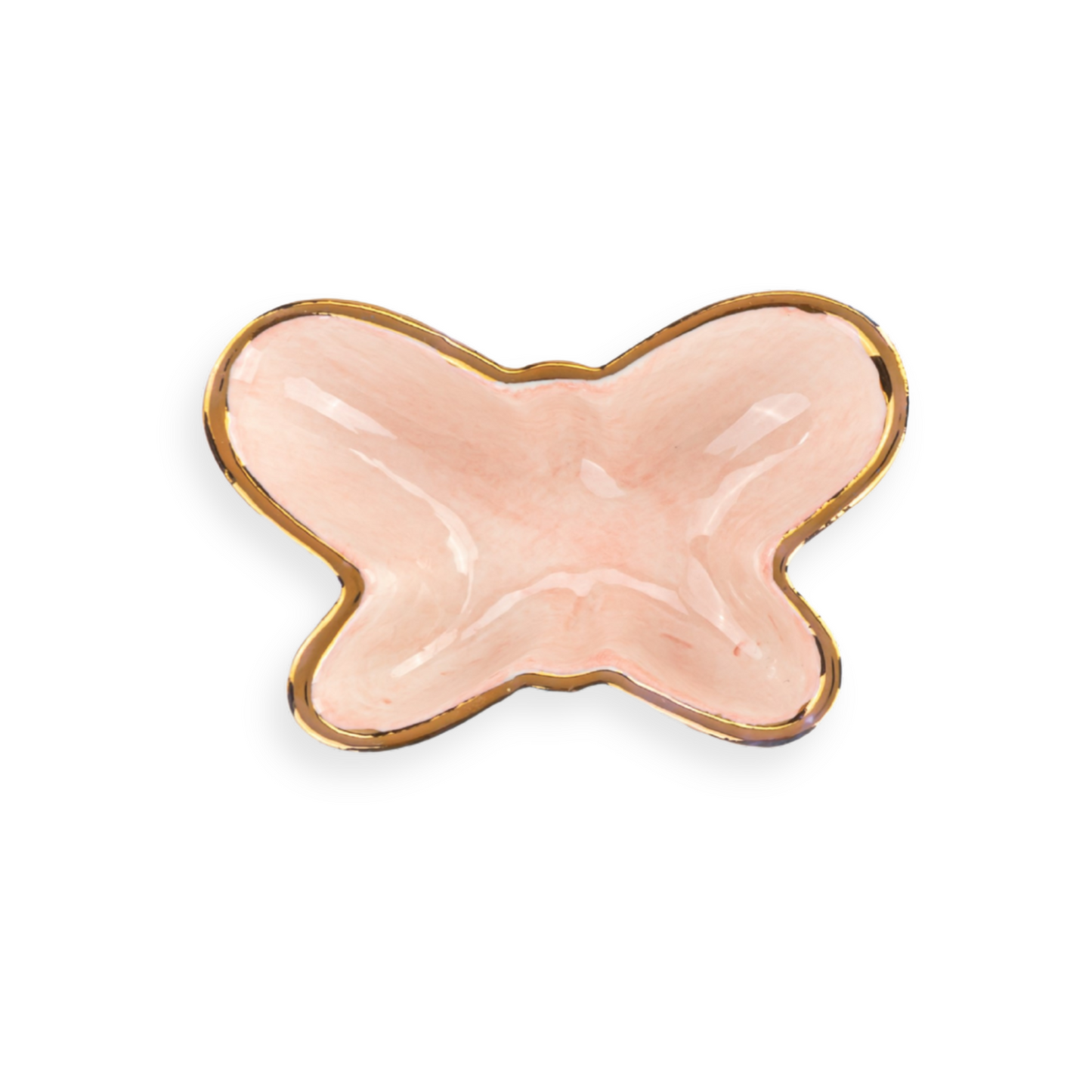 Butterfly Shaped Mini Ceramic Dish - Pink