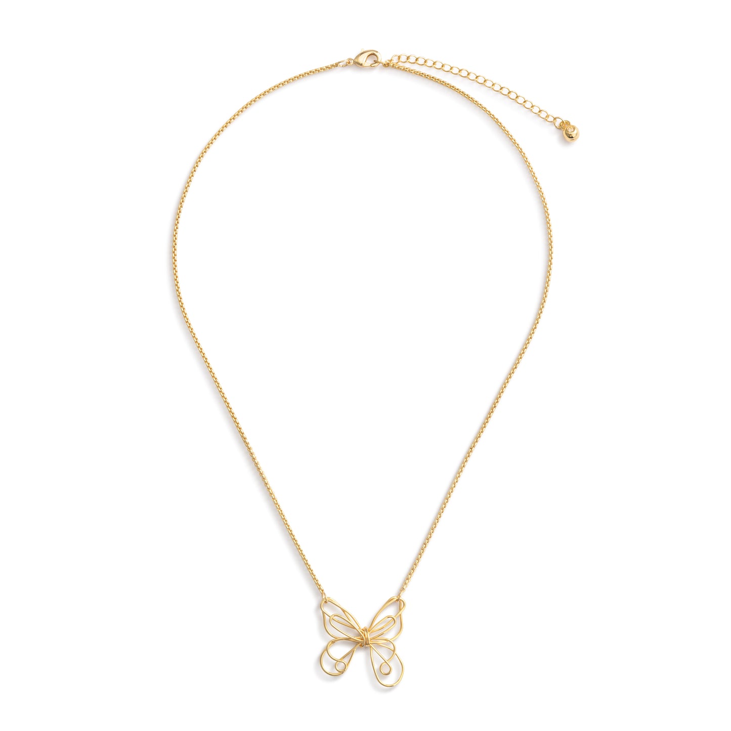 Butterfly Open Charm Necklace