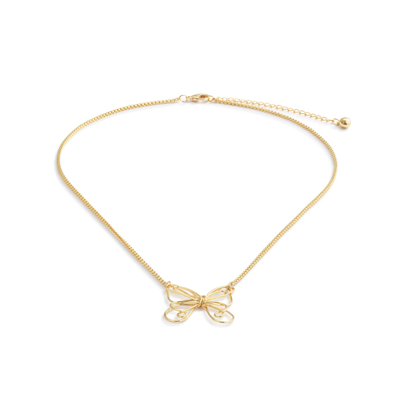 Butterfly Open Charm Necklace