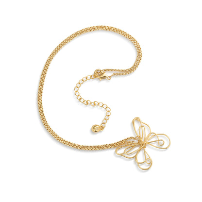 Butterfly Open Charm Necklace