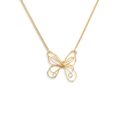 Butterfly Open Charm Necklace