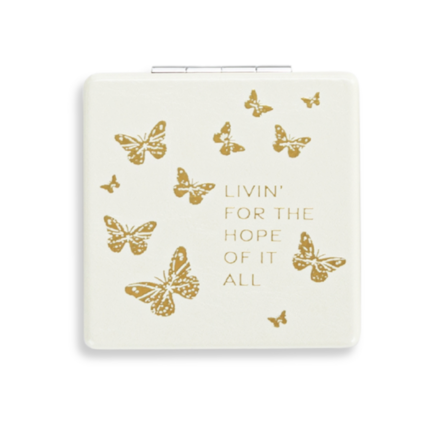 Butterfly Pocket Mirror - Livin' For The Hope
