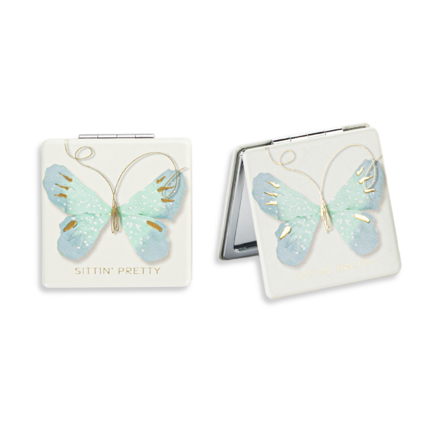 Butterfly Pocket Mirror - Sittin' Pretty