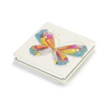 Butterfly Pocket Mirror - Neutral Butterflies