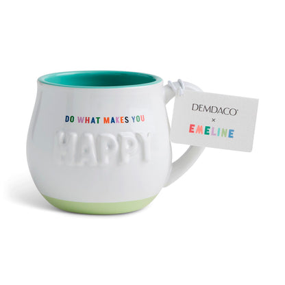 Happy Sculpted Mug