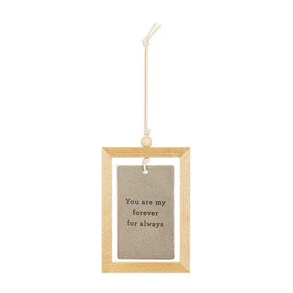 Forever & Always Framed Hanging Plaque