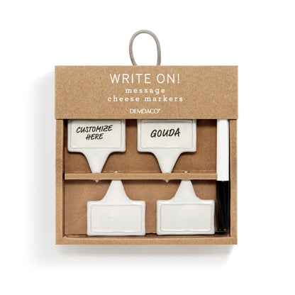 Reusable Cheese Labels with Marker Set