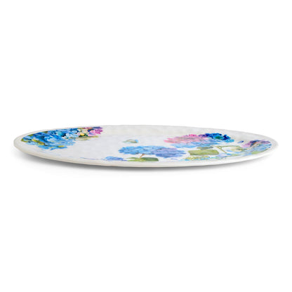 Hydrangea Melamine Oval Platter