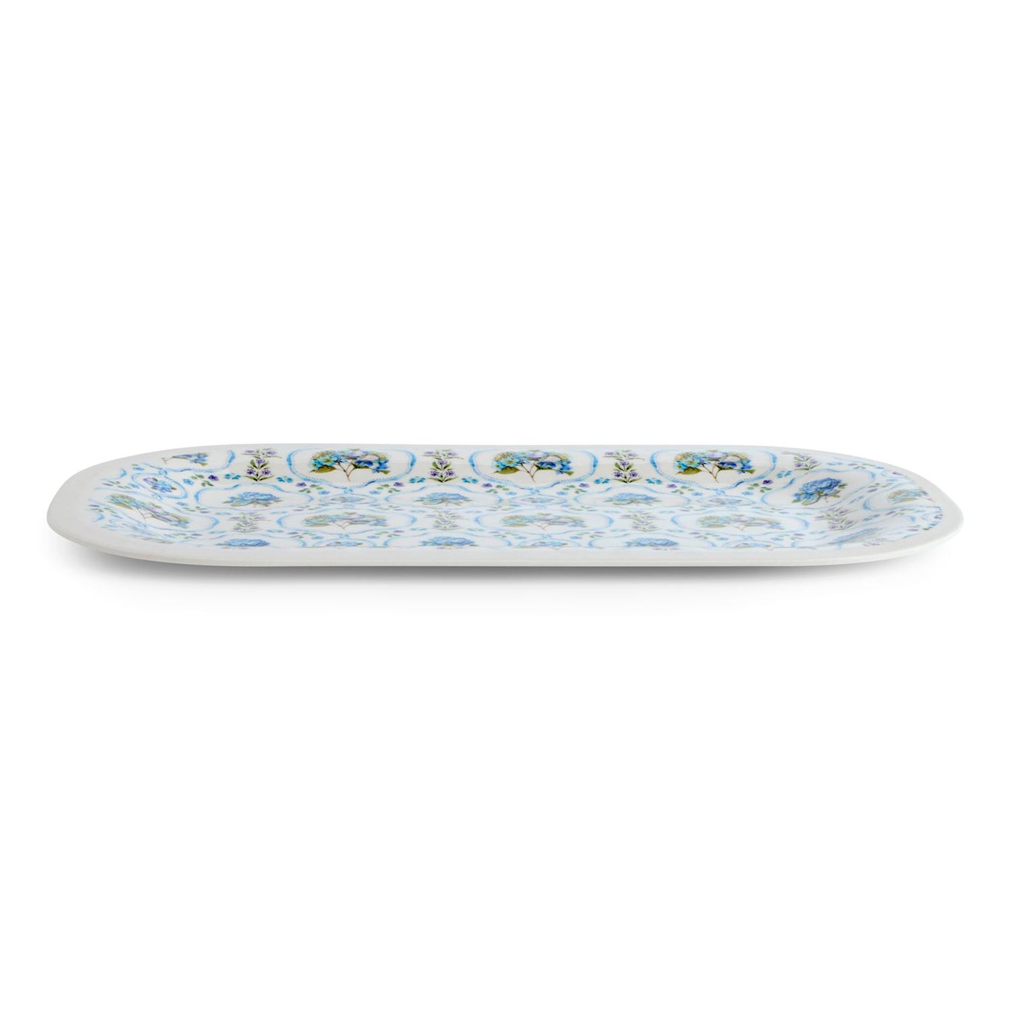 Hydrangea Melamine Rectangular Platter