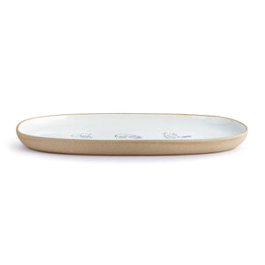 Sit a Bit Ceramic Oval Platter