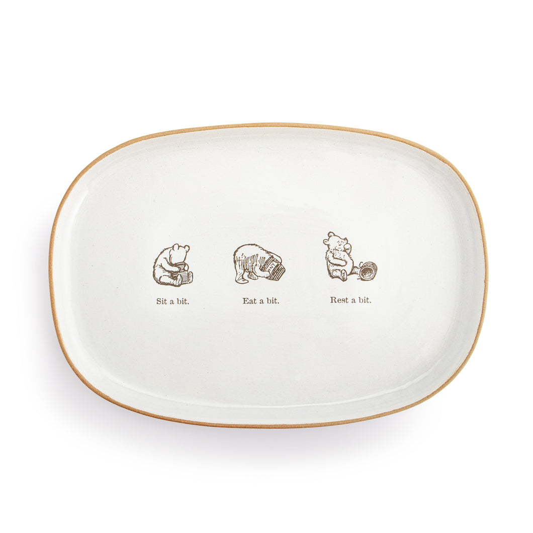 Sit a Bit Ceramic Oval Platter