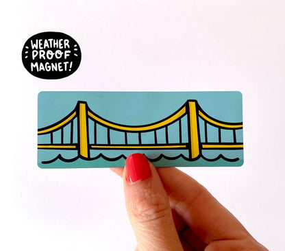 Pittsburgh Bridge Weatherproof Magnet