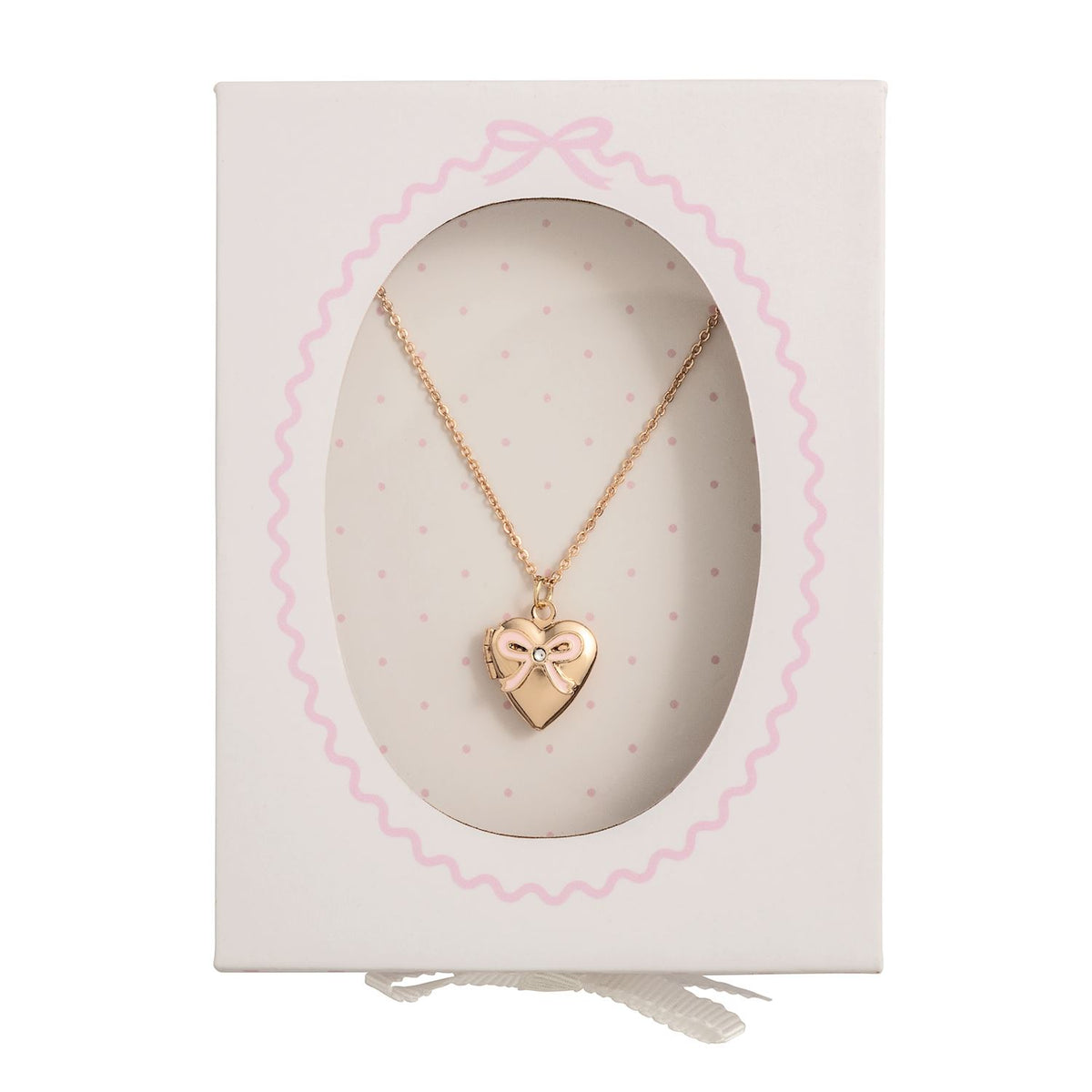 Bow Locket Necklace