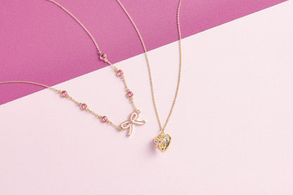 Bow Locket Necklace