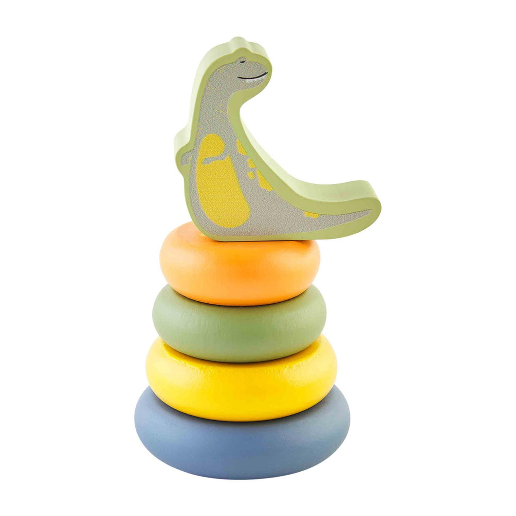 Dino Stacking Toy - Green & Gray