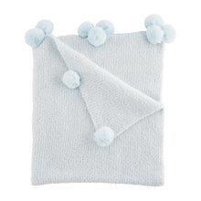 Load image into Gallery viewer, Blue Chenille Blanket